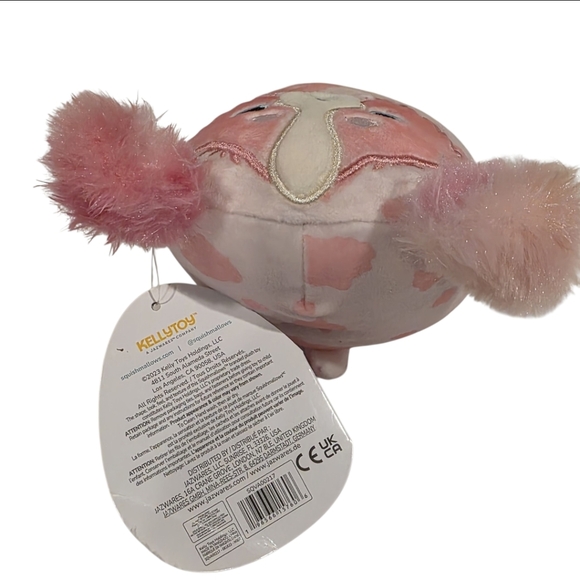 SQUISHMALLOWS MAGNIS THE AUSTRALIAN SHEPHERD PINK VALENTINES 4.5" Plushie *NWT* - Picture 5 of 9